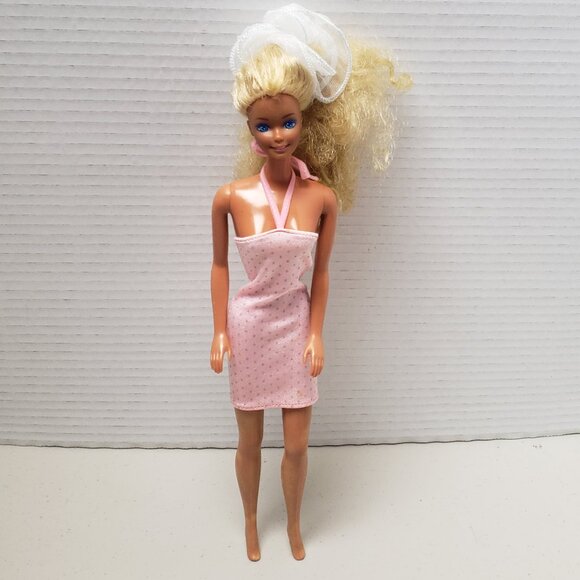 Vintage Barbie Doll in Barbie's Pink Jubilee Base Dress 1987 - Picture 3 of 11